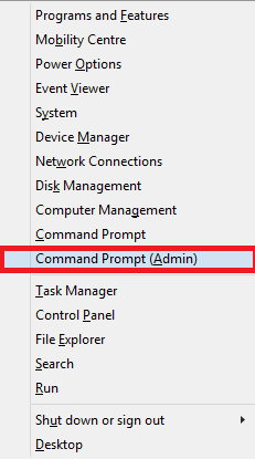 Command Prompt (Admin)